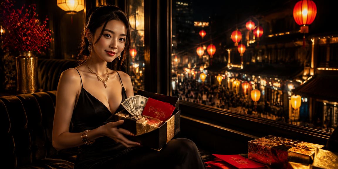 Phong bì đỏ may mắn và không khí nhận thưởng bên ly cà phê Hà Nội