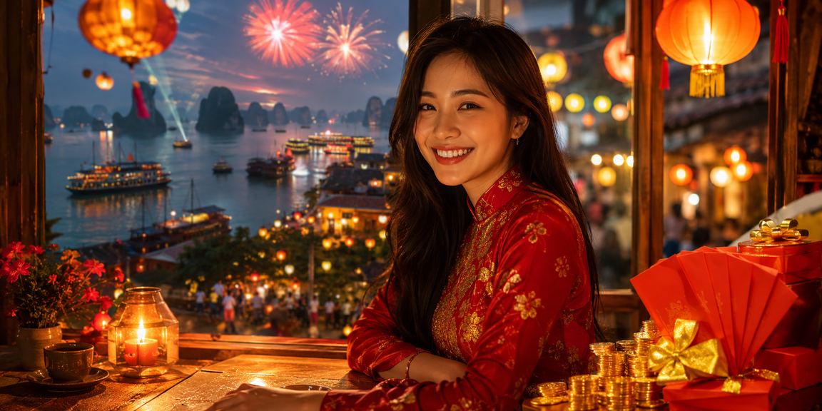 Phong bì đỏ may mắn và không khí lễ hội Hội An trên 3488