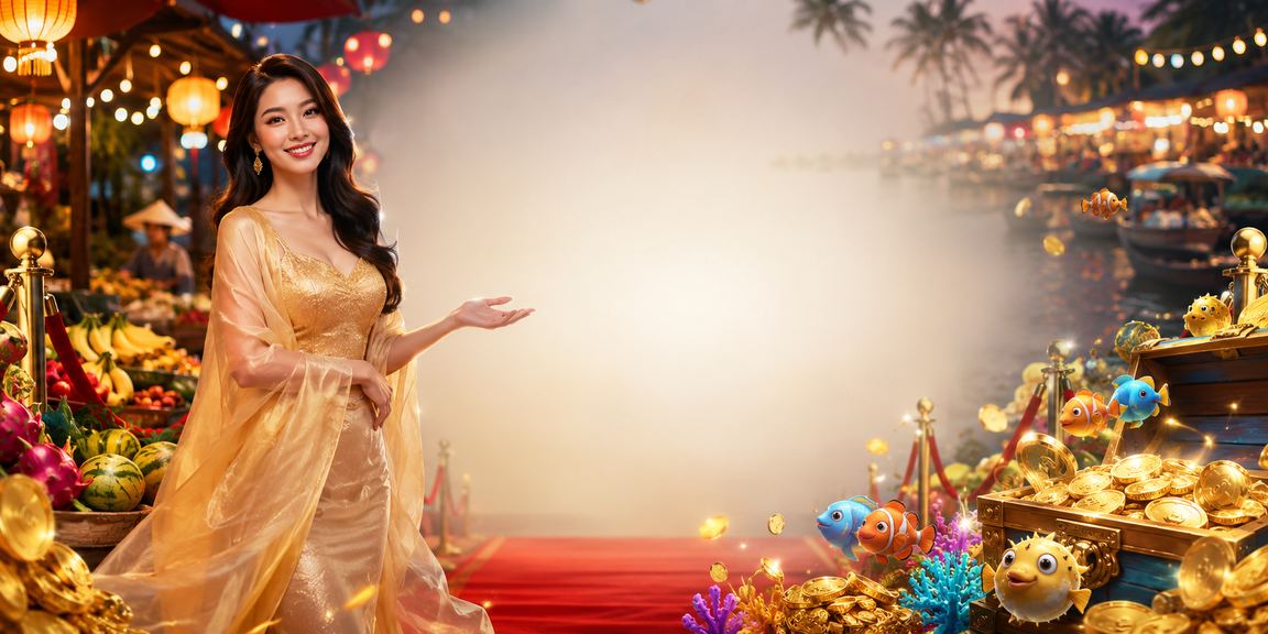 Đêm chợ nổi Mekong sầm uất với người chơi theo dõi kết quả casino và cá cược